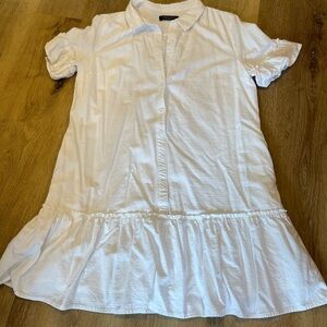 White Button-Up Dress